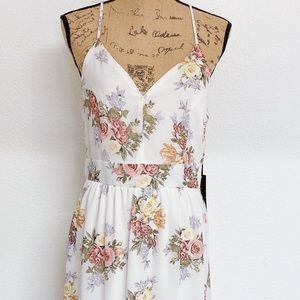 White floral dress